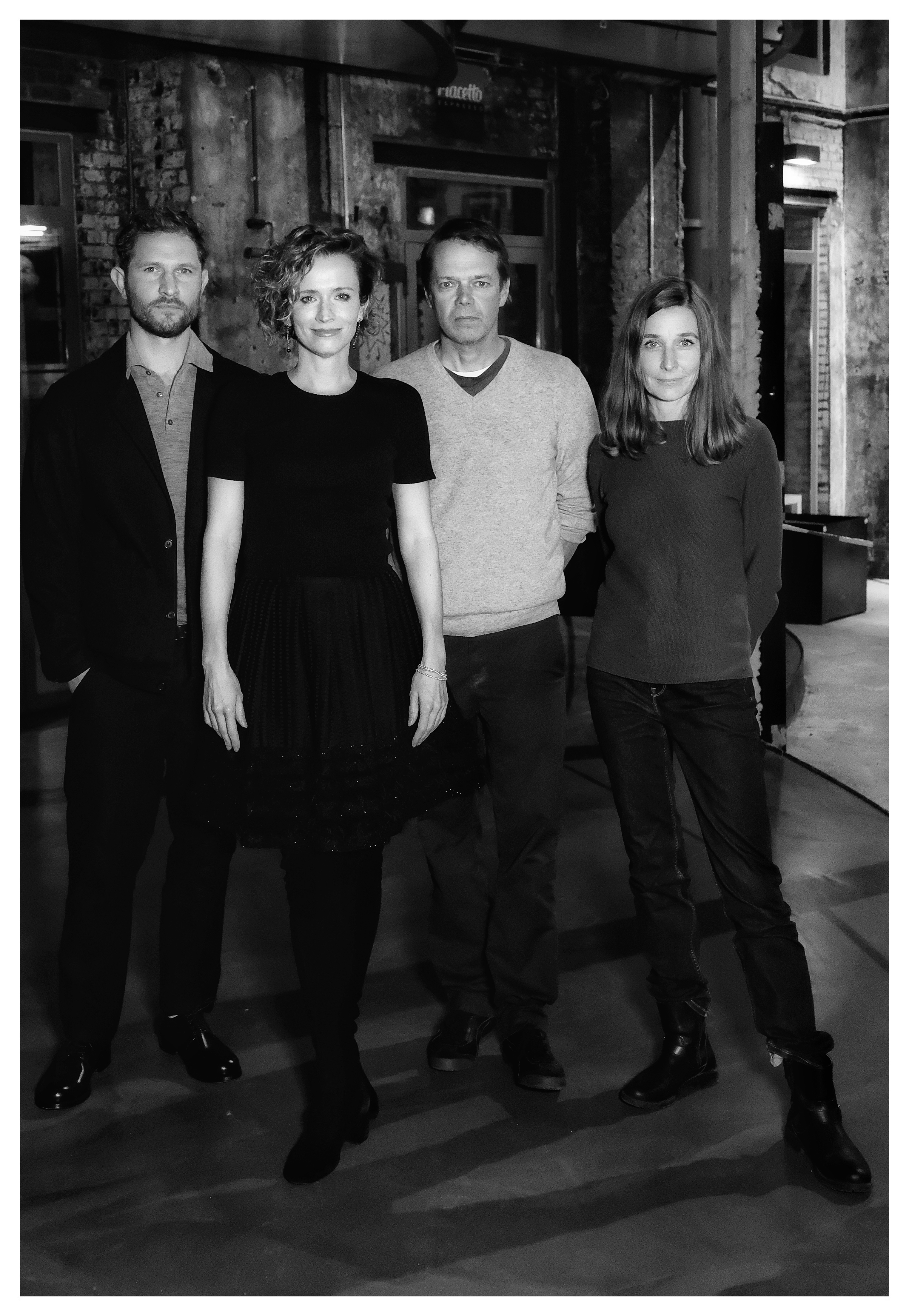 Das Team von "Wir sind dann wohl die Angehörigen": Autor Johann Scheerer, Hauptdarstellerin Adina Vetter, Regisseur Hans-Christian Schmid und Produzentin Britta Knöller.
